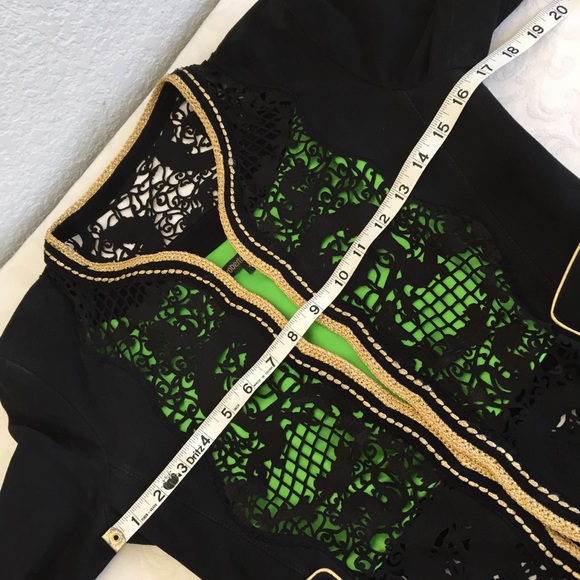 Roberto Cavalli dragon laser cut leather jacket - Picture 13 of 13